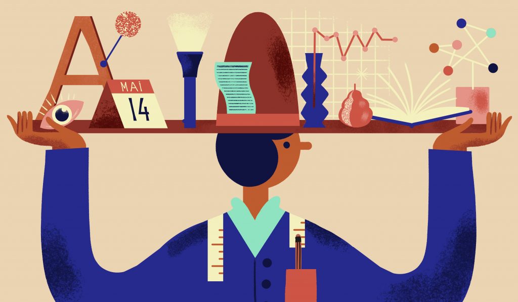 role responsable editorial illustration by Charlotte Molas