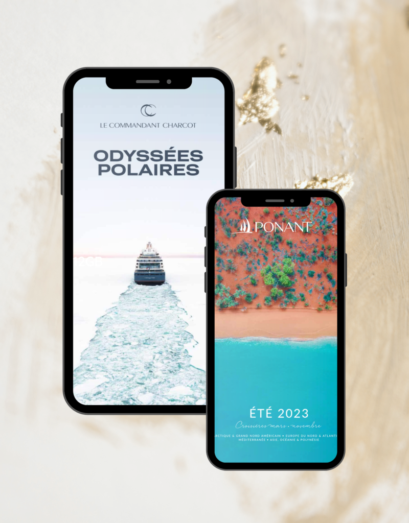Exemple de réalisation e-book pour la Compagnie du Ponant
