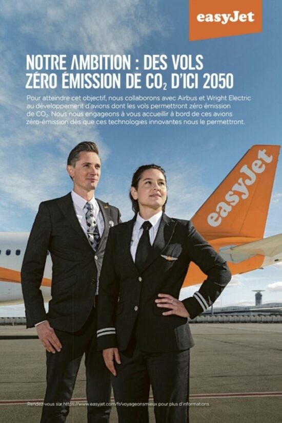 EasyJet accusée de greenwashing par le jury de déontologie publicitaire