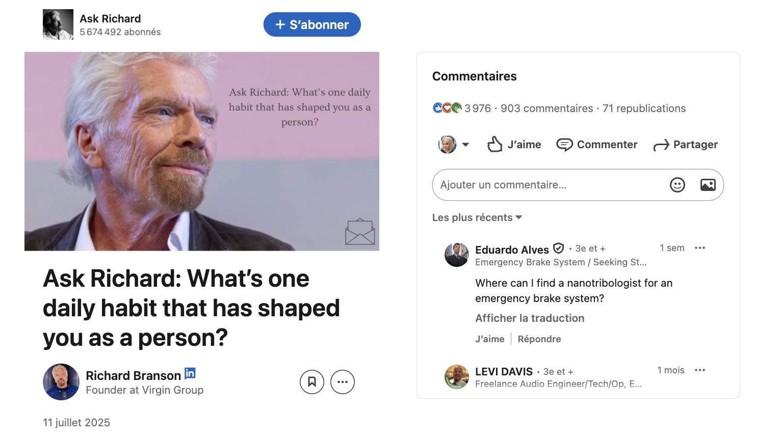 Newsletter Linkedin